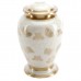 Superior Brass Cremation Ashes Urn  - Adult Size - Pearl Sheen - Butterfly Soul in Flight Design